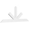 Ekena Millwork Saratoga Architectural Grade PVC Gable Bracket, 96"W x 36"H x 2"D x 6"F, 9/12 Pitch GBP096X36X0206SAR00 - alternate 1